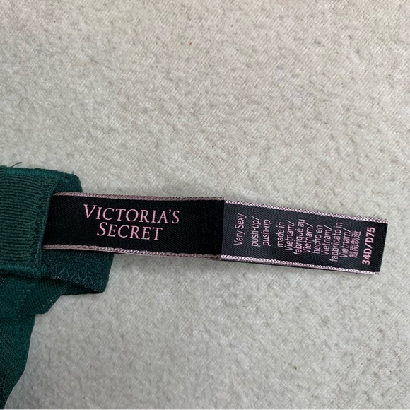 Victoria’s secret Very Sexy Push-Up forest green bra size‎ 34D - Picture 3 of 7